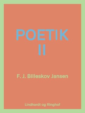 Poetik bind 2 af F.J. Billeskov Jansen