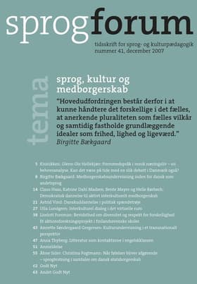 Sprog, kultur og medborgerskab af Bente Meyer
