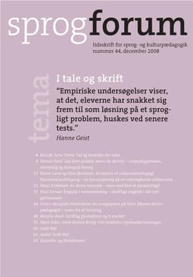 I tale og skrift af Nanna Bjargum